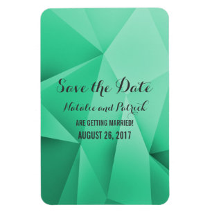 Íman Emerald Jewel Tones salva o ímã flexível de data