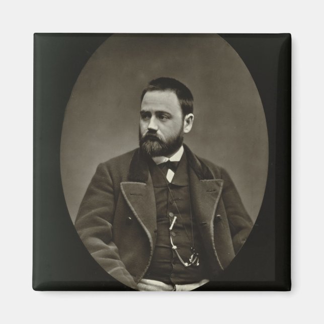 Íman Emile Zola (1840-1902) de "Galerie Contemporaine (Frente)