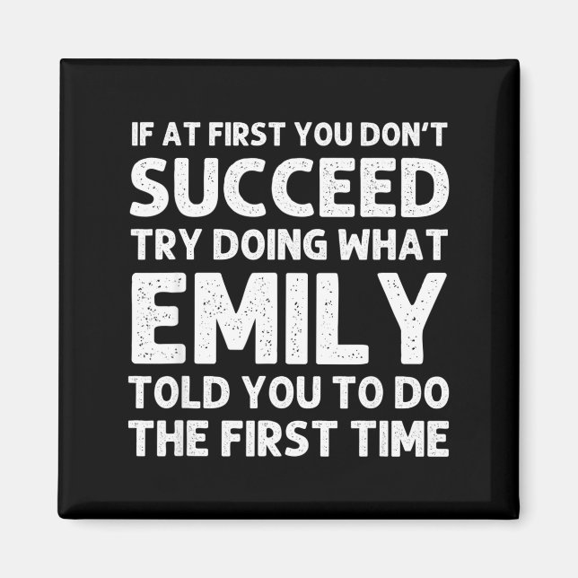 Íman Emily Name D Birthday Funny Christmas Joke  (Frente)