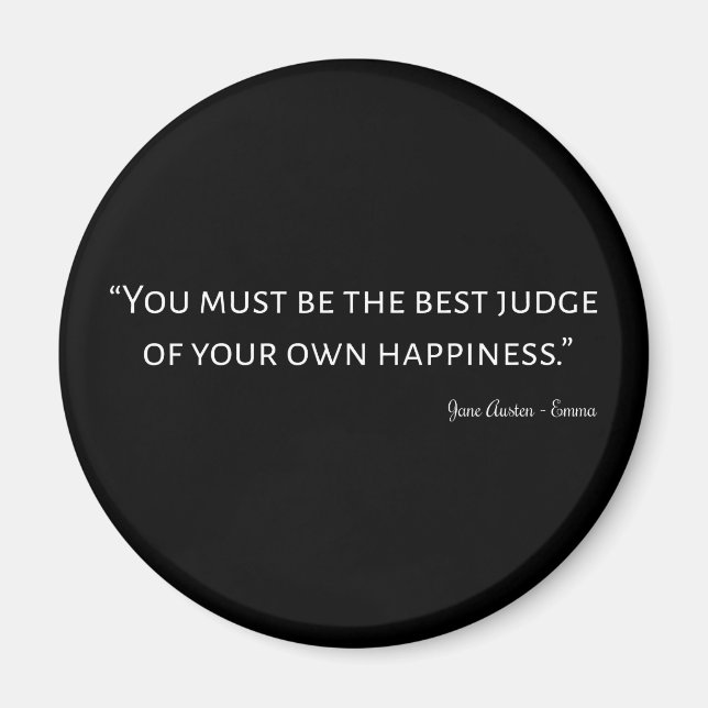 Íman Emma Por Jane Austen Citação I (Frente)