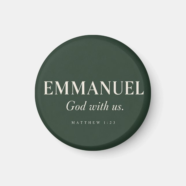 Íman EMMANUEL | Mateus 1:23 | Natal  (Frente)