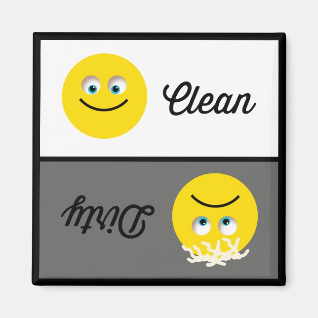 Íman Emoji Clean Dirk Dishwasher Magnet (Frente)