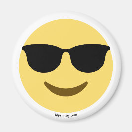 Íman Emoji com óculos de sol geniais
