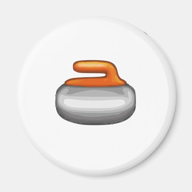 Íman Emoji Curling Stone (Frente)
