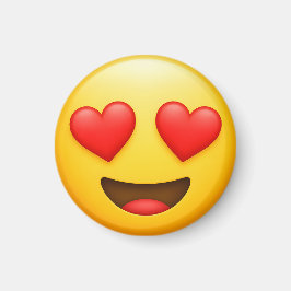 Íman Emoji de amor amarelo