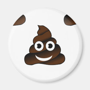 Íman emoji de cocô engraçado