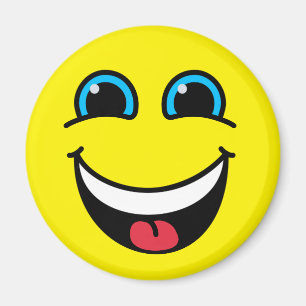 Íman Emoji de riso enfrenta o amarelo