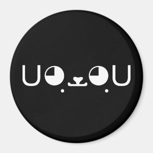 Íman Emoticon bonito de Kaomoji do japonês do cão de