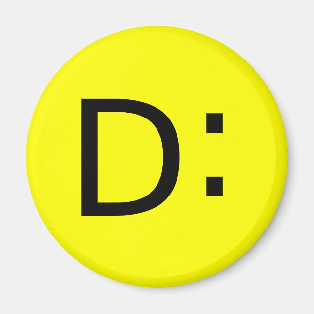 Íman Emoticon chocado (Frente)