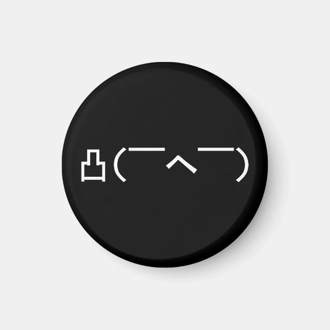 Íman Emoticon Japonês, Dedo Médio Irritado, Kaomoji (Frente)