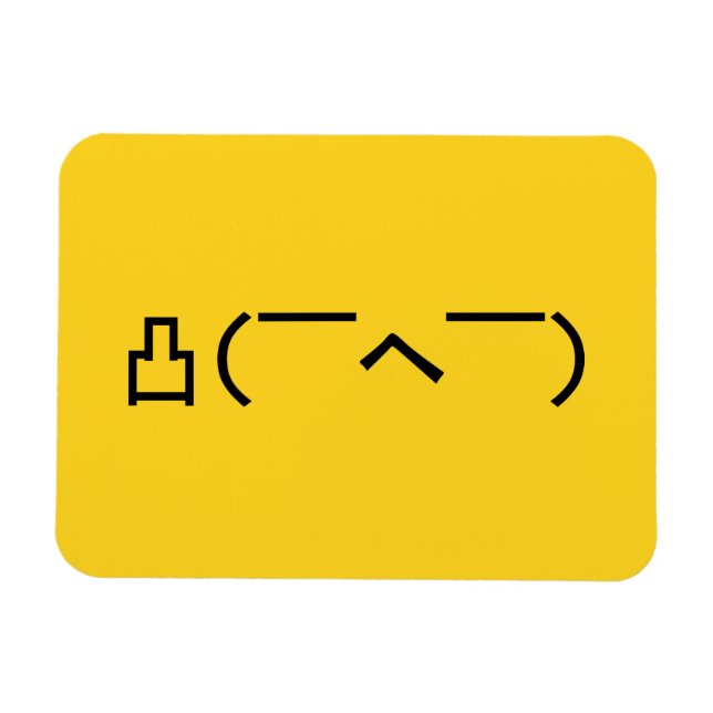 Íman Emoticon Japonês, Dedo Médio Irritado, Kaomoji (Horizontal)