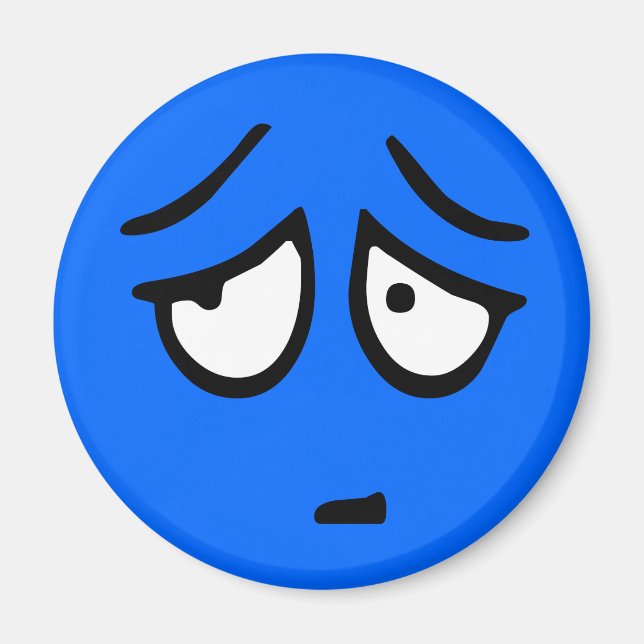 Íman Emoticon - Magneto de Fundo Personalizável (Frente)