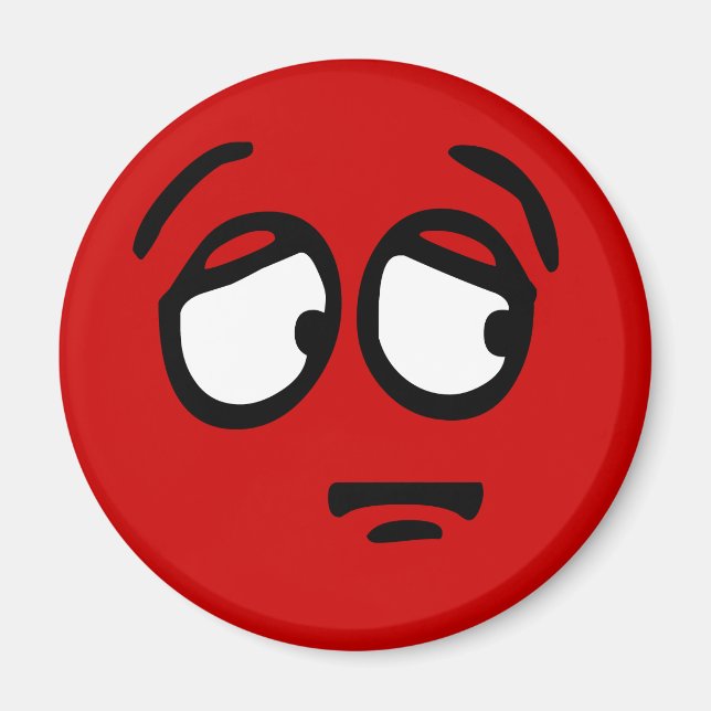 Íman Emoticon - Magneto de Fundo Personalizável (Frente)