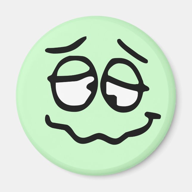 Íman Emoticon - Magneto de Fundo Personalizável (Frente)