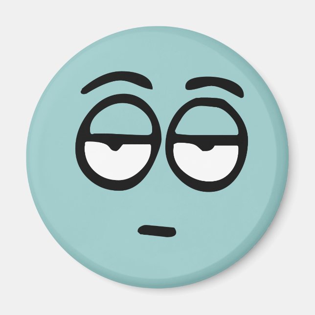 Íman Emoticon - Magneto de Fundo Personalizável (Frente)