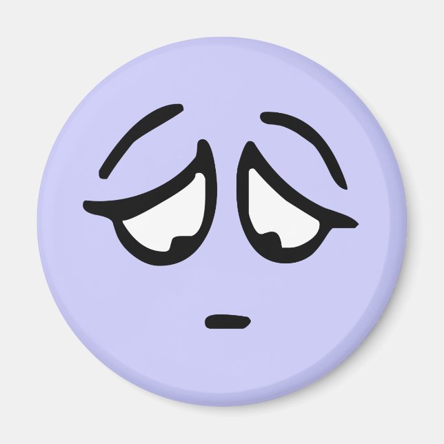 Íman Emoticon - Magneto de Fundo Personalizável (Frente)