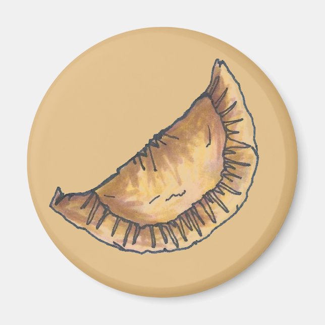 Íman Empanadas Comida Latino-Americana de Pastas Secas (Frente)