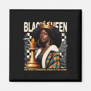 Íman Empoderamento da Rainha Negra de Xadrez Cultura Ne