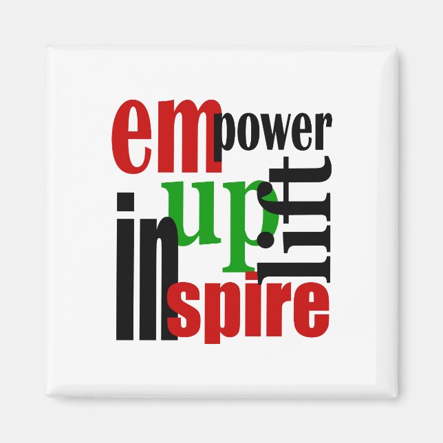 Íman Empower, Uplift, Inspire (Frente)