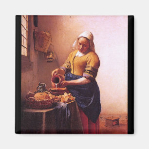 Íman Empregada doméstica do leite por Johannes Vermeer