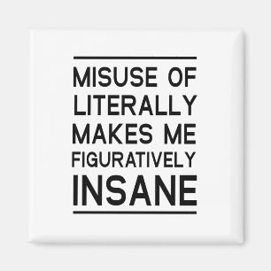 Íman Emprego errado de literalmente