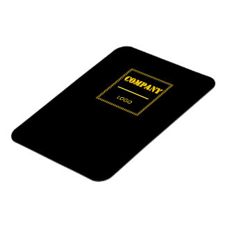 Íman Empresa Personalizada Preta Moderna Personalizada