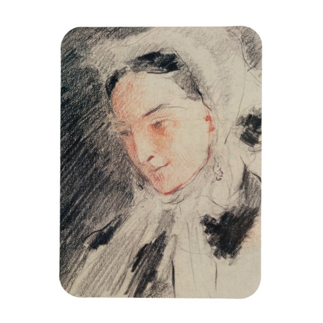 Íman Empress Eugénie (giz preto e vermelho) (Vertical)