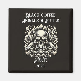 Íman Empurrador de café preto personalizado e amassador