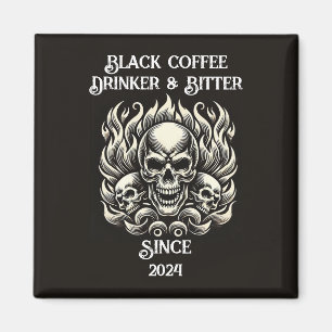 Íman Empurrador de café preto personalizado e amassador