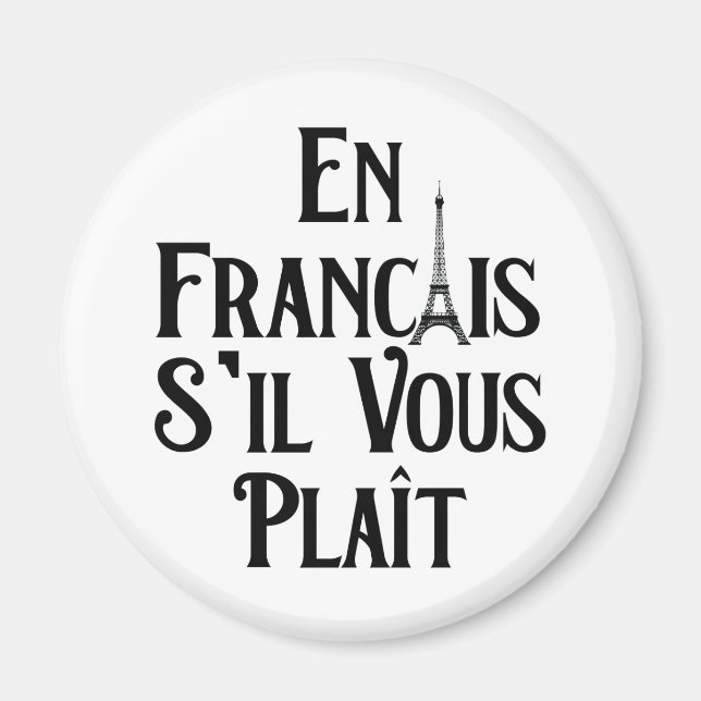 Íman En Francais S'il Vous Plait - Língua Francesa (Frente)