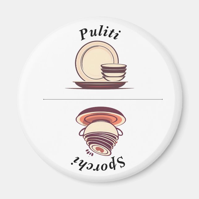 Íman Encantadora de máquinas de lavar e lavar a língua  (Frente)