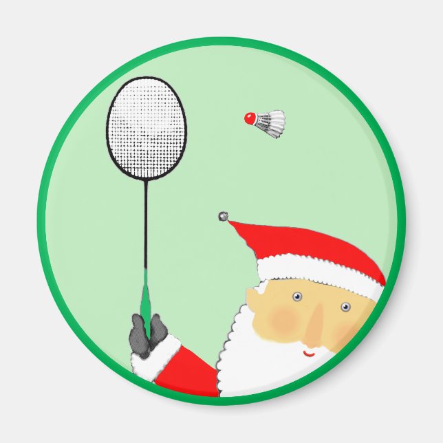 Íman Enchimento de meia de Natal de Badminton (Frente)