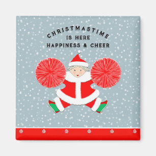Íman Enchimento de Meia de Natal de Cheerleader