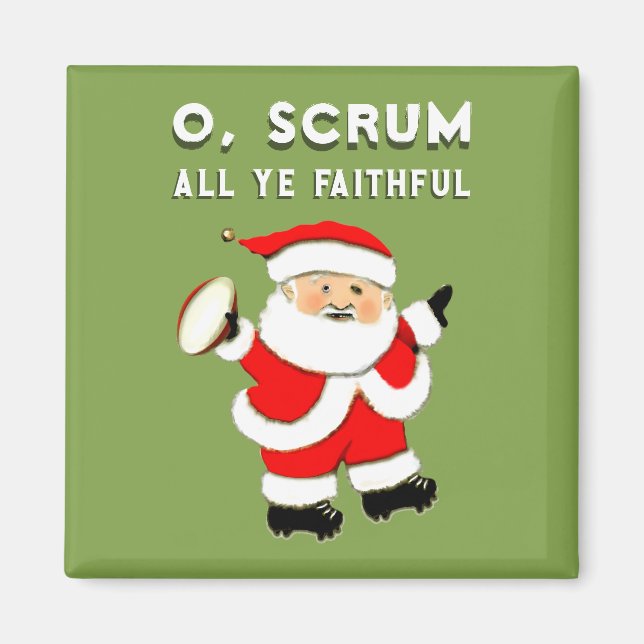 Íman Enchimentos de Meia de Natal de Rugby (Frente)