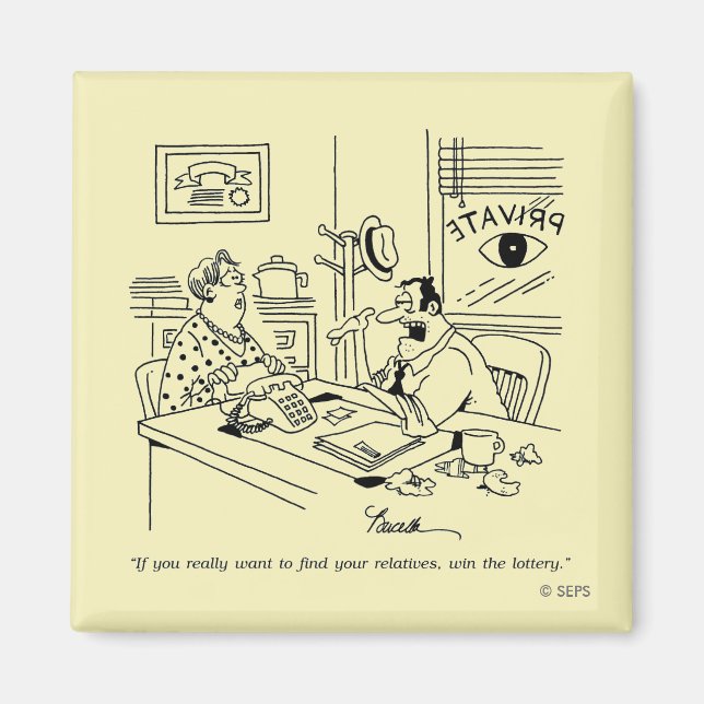 Íman Encontrando Relativos (Frente)