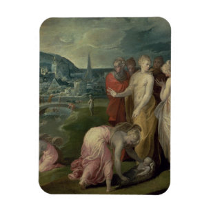 Íman Encontrar de Moses (óleo em canvas)