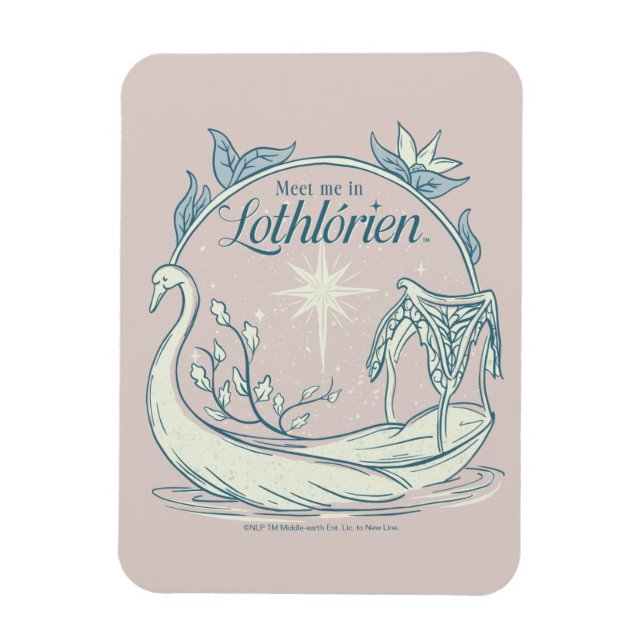 Íman Encontre-me em LOTHLORIEN™ - Barco Cisne (Vertical)