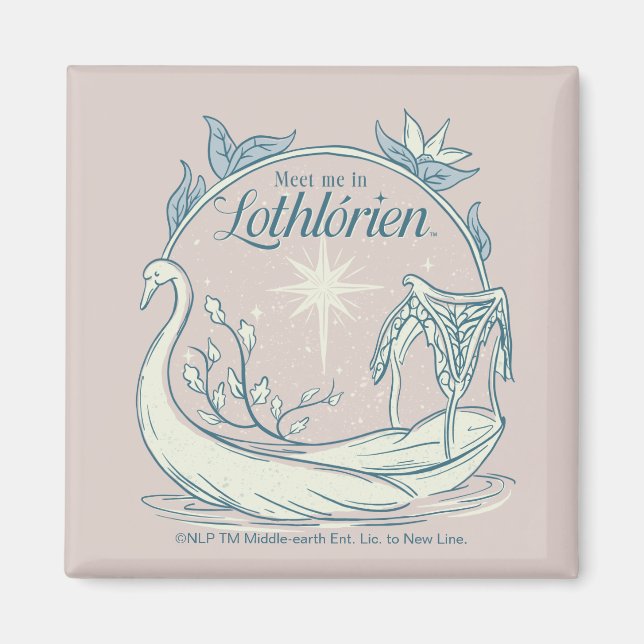 Íman Encontre-me em LOTHLORIEN™ - Barco Cisne (Frente)