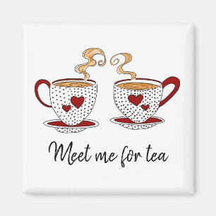 Íman "Encontre-me para o chá"