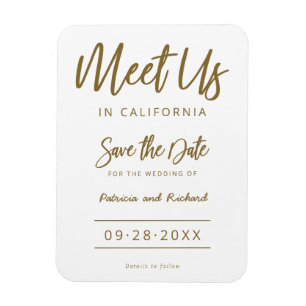 Íman Encontre-nos no Casamento de Destino Save The Date
