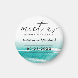 Íman Encontre-Nos No Destino De Casamento, Salve A Data