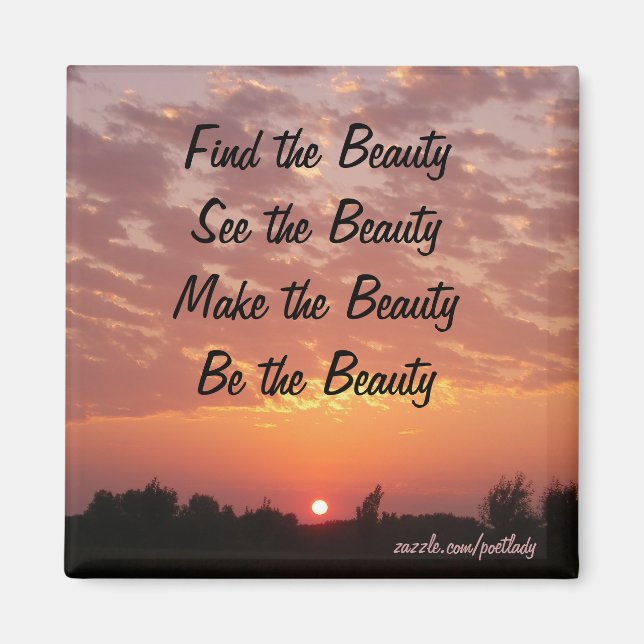 Íman Encontre o ímã de beleza (Frente)