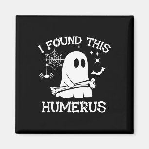Íman Encontrei Este Humero Boo Ghost Skeleton Halloween