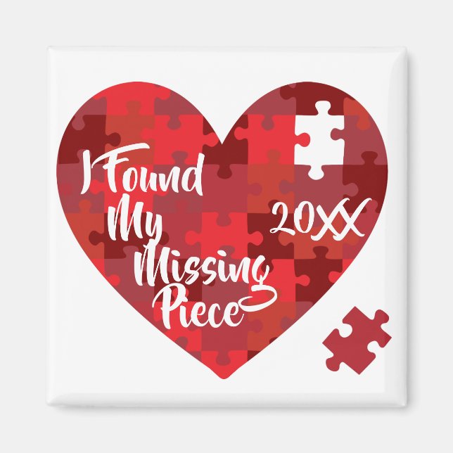 Íman Encontrei Minha Peça Desaparecida - Coração Quebra (Frente)