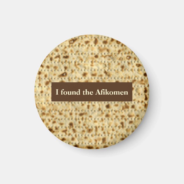 Íman Encontrei o Afikomen matzo Passover (Frente)