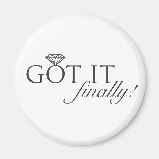 Íman Encontrei-o - Finalmente Anel Diamond (Frente)