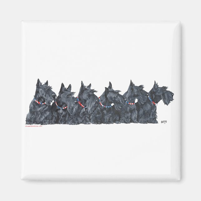 Íman Encontro de Scottish Terrier (Frente)