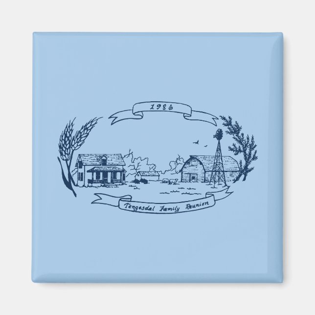 Íman Encontro de Tengesdal de 1986 (Frente)