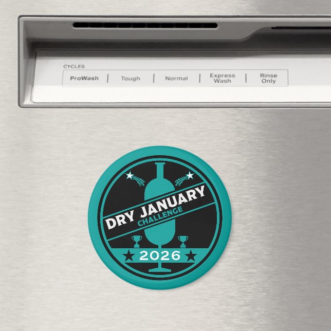Íman Encorajamento ao Desafio de Janeiro Seco (In Situ (Dishwasher))