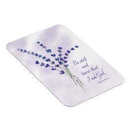 Íman Encorajamento Cristão Lavanda com Escritura